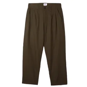 Obey Fubar Pleated Pant Rosin Elastic waist