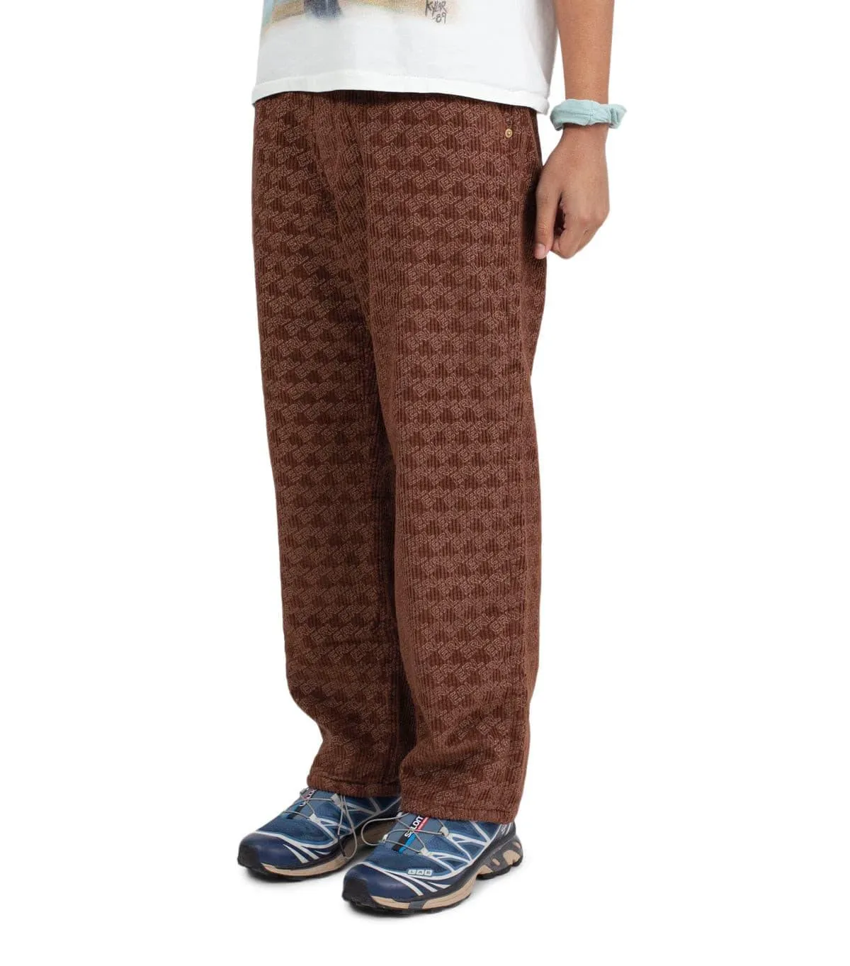 Breezy Fit Earth Fit ERL Corduroy Embossed Pants Brown