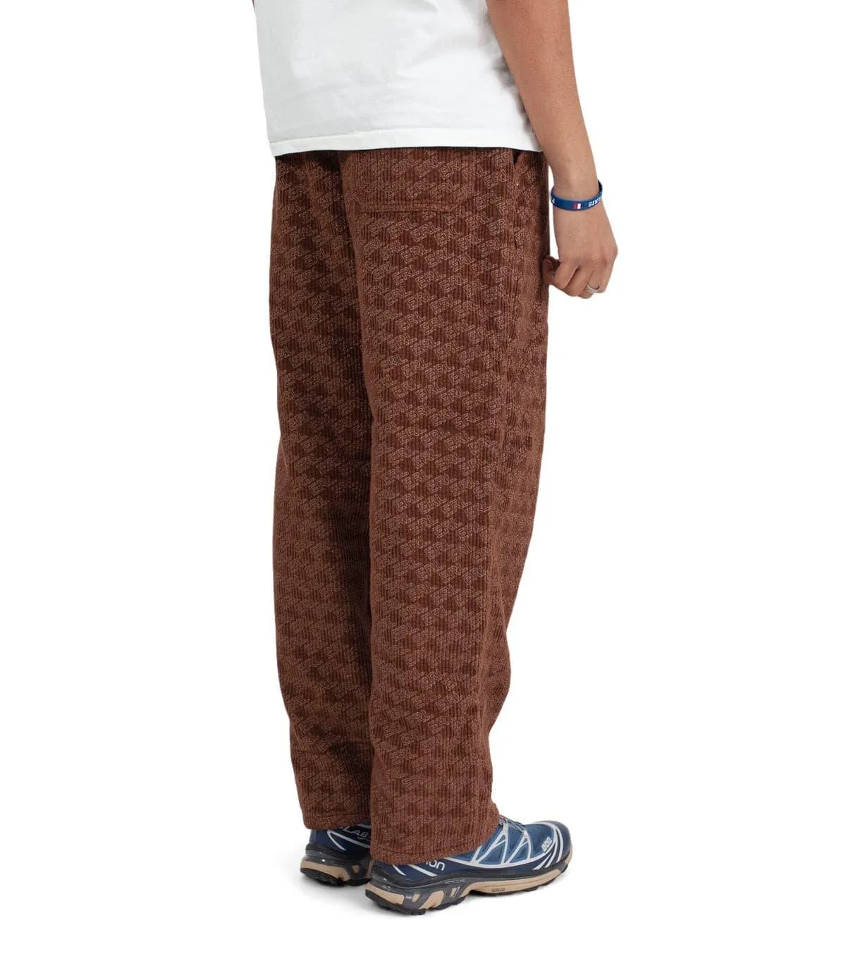 ERL Corduroy Embossed Pants Brown Shine Fit