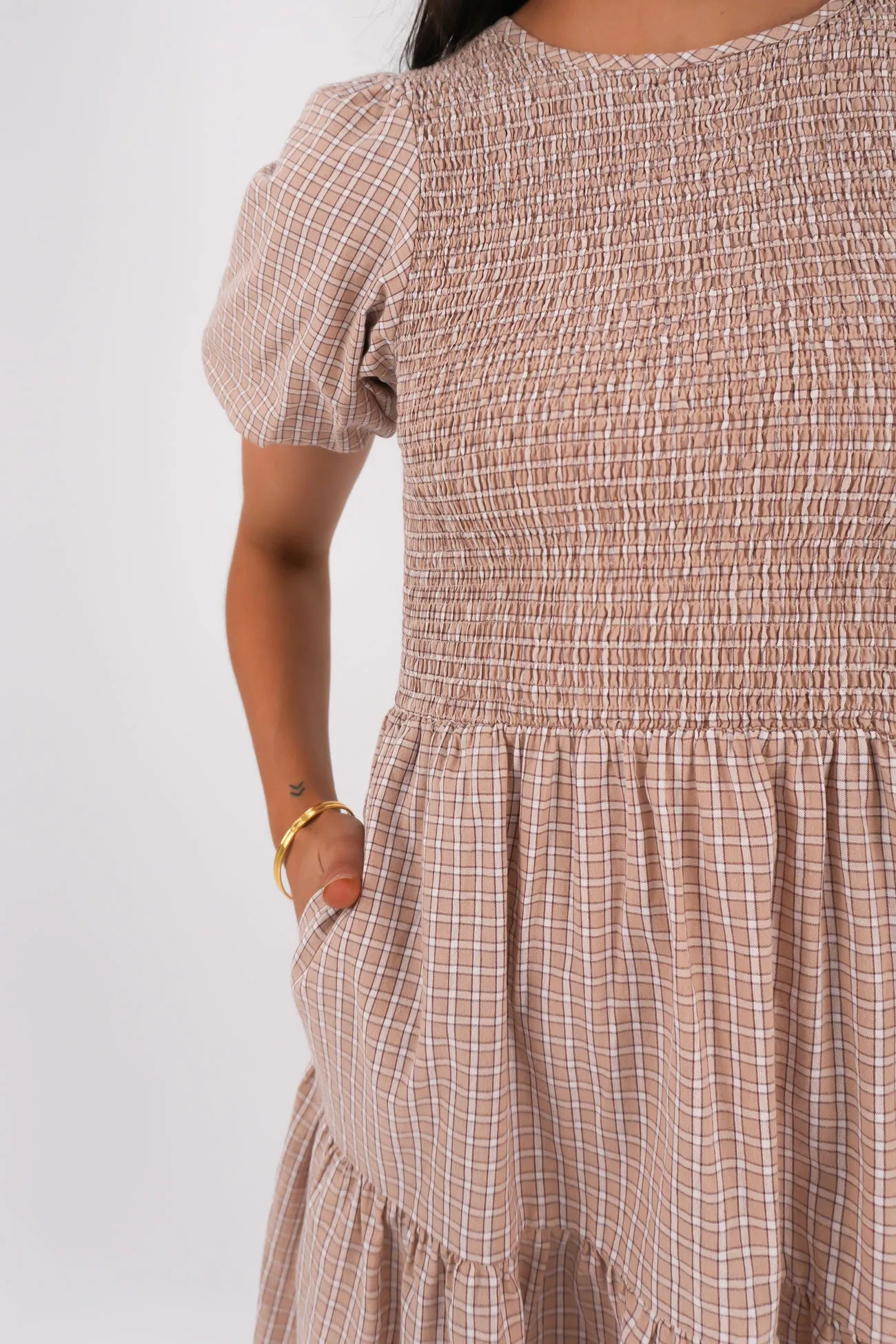Lenox Mini Dress Check Sister Charm