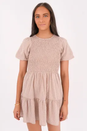 Lenox Mini Dress Check Soft Tones