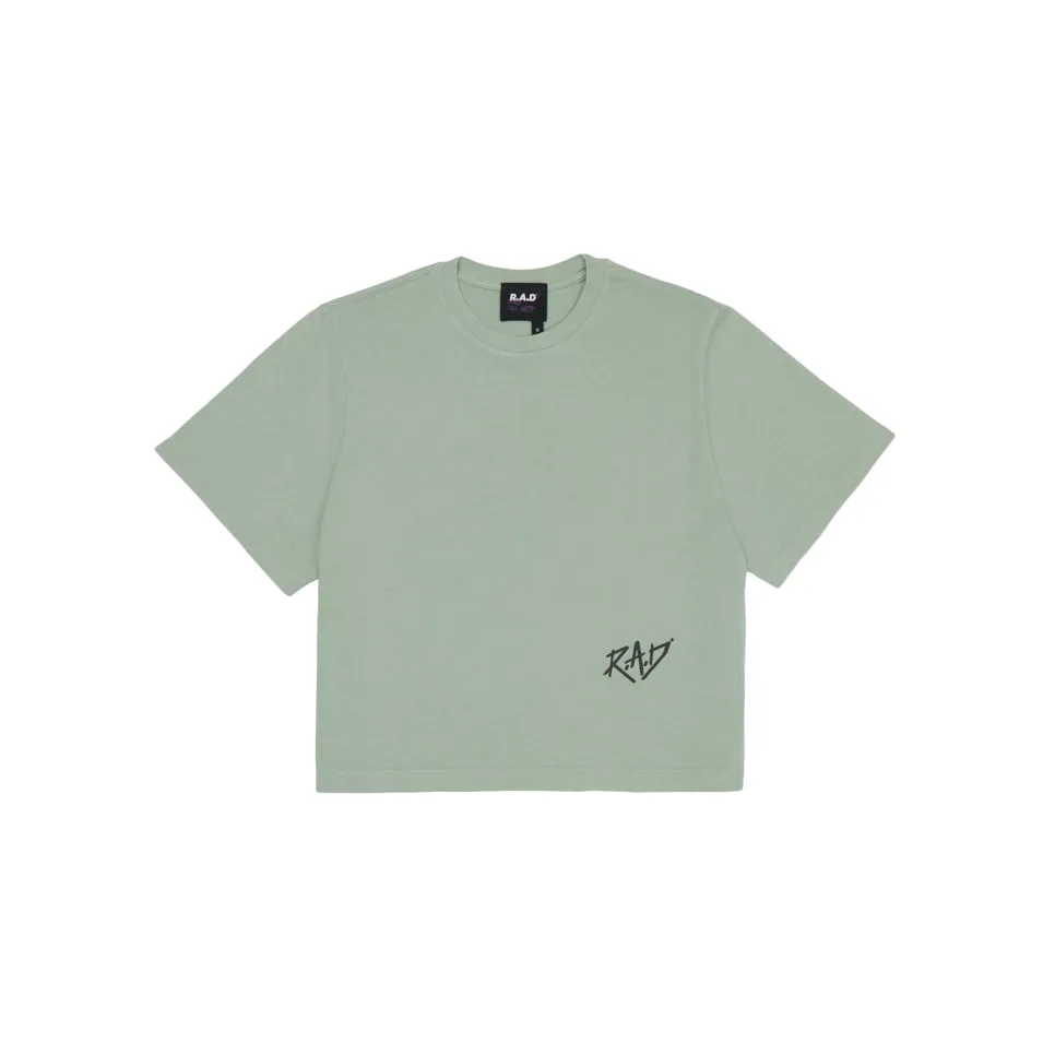 GLOBE CROP TEE JADE Easygoing Design