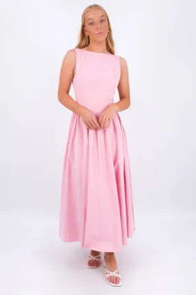 Maisie Maxi Dress Pink Color Glow Simple Mood