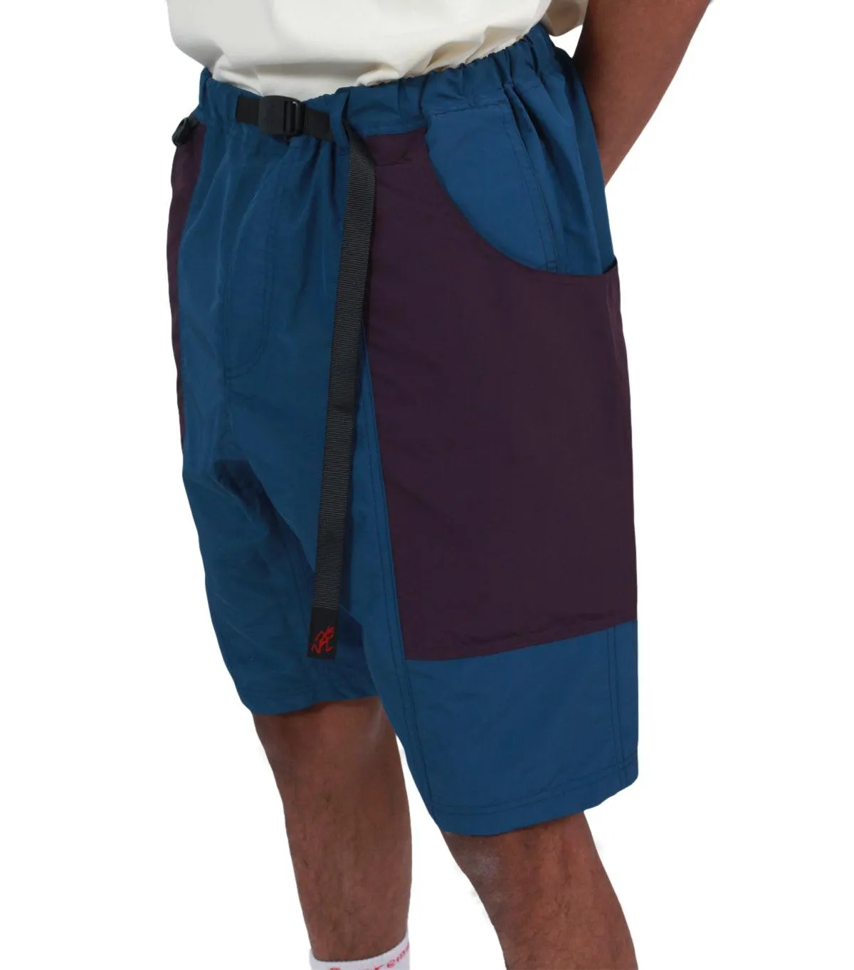 Gramicci Shell Gear Shorts Navy Purple StretchFree