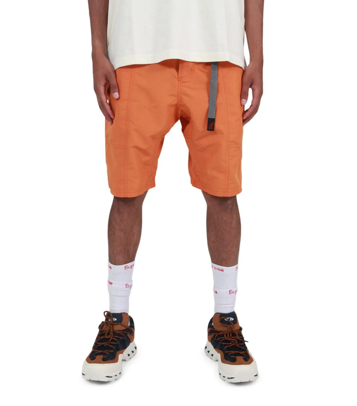 spring fresh Placket Closure Gramicci Shell Gear Shorts Orange
