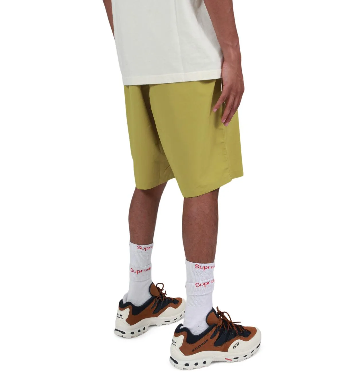 Gramicci Shell Packable Shorts Foggy  Lime SweatAbsorbentLining