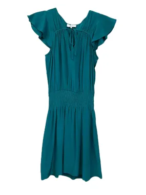 Green Dress Casual Short Parker, Size Xs Refined Simplicity Layer Ready