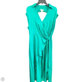Smooth Line Dress Casual Midi By Anthropologie In Green, Size: 1x