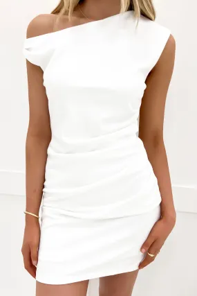 Hayatt Mini Dress White Urban Fit Sharp Style