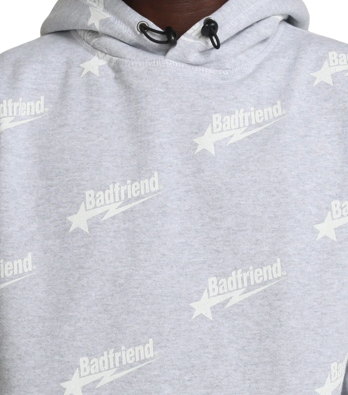 Badfriend Star Hoodie Grey Adjustable Waistbands
