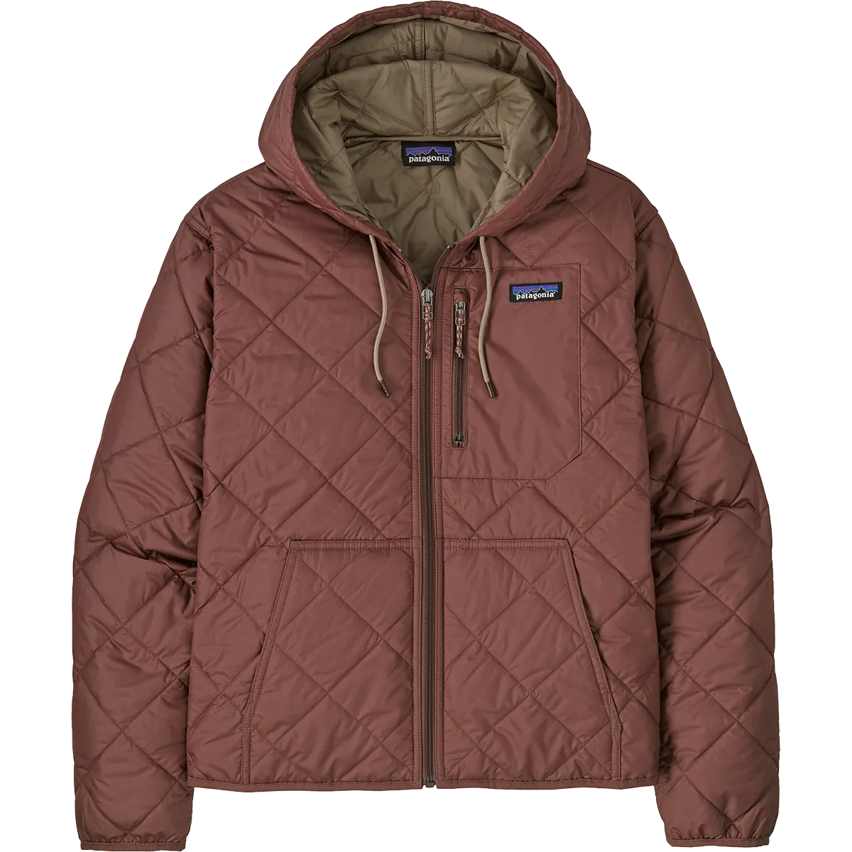 Women's Diamond Quilt Bomber Hoody Energy Flow Polish Core
