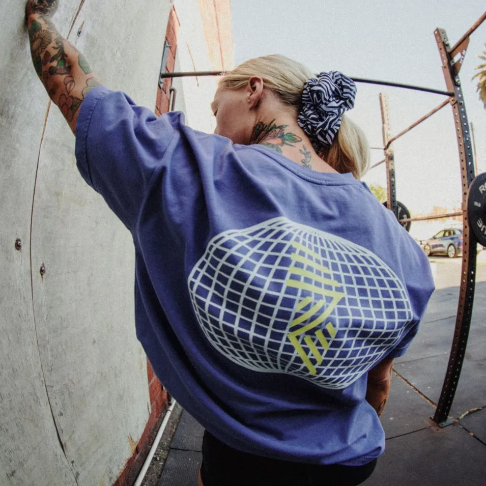 HEAVY? 'R' GLOBE TEE HERON Relaxed Fit