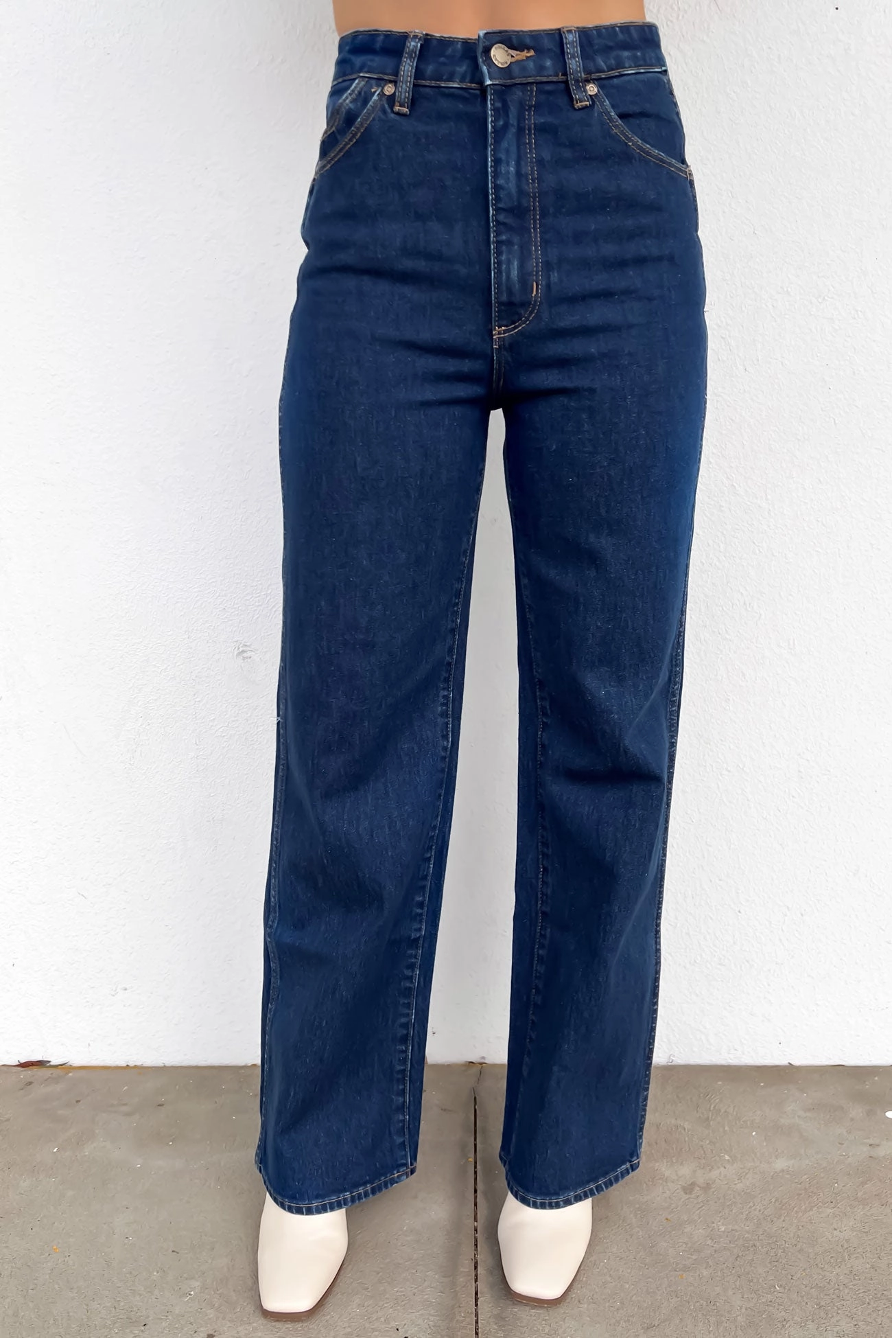 Heidi Jean Dark Stone Street Cool Distressed Detailing