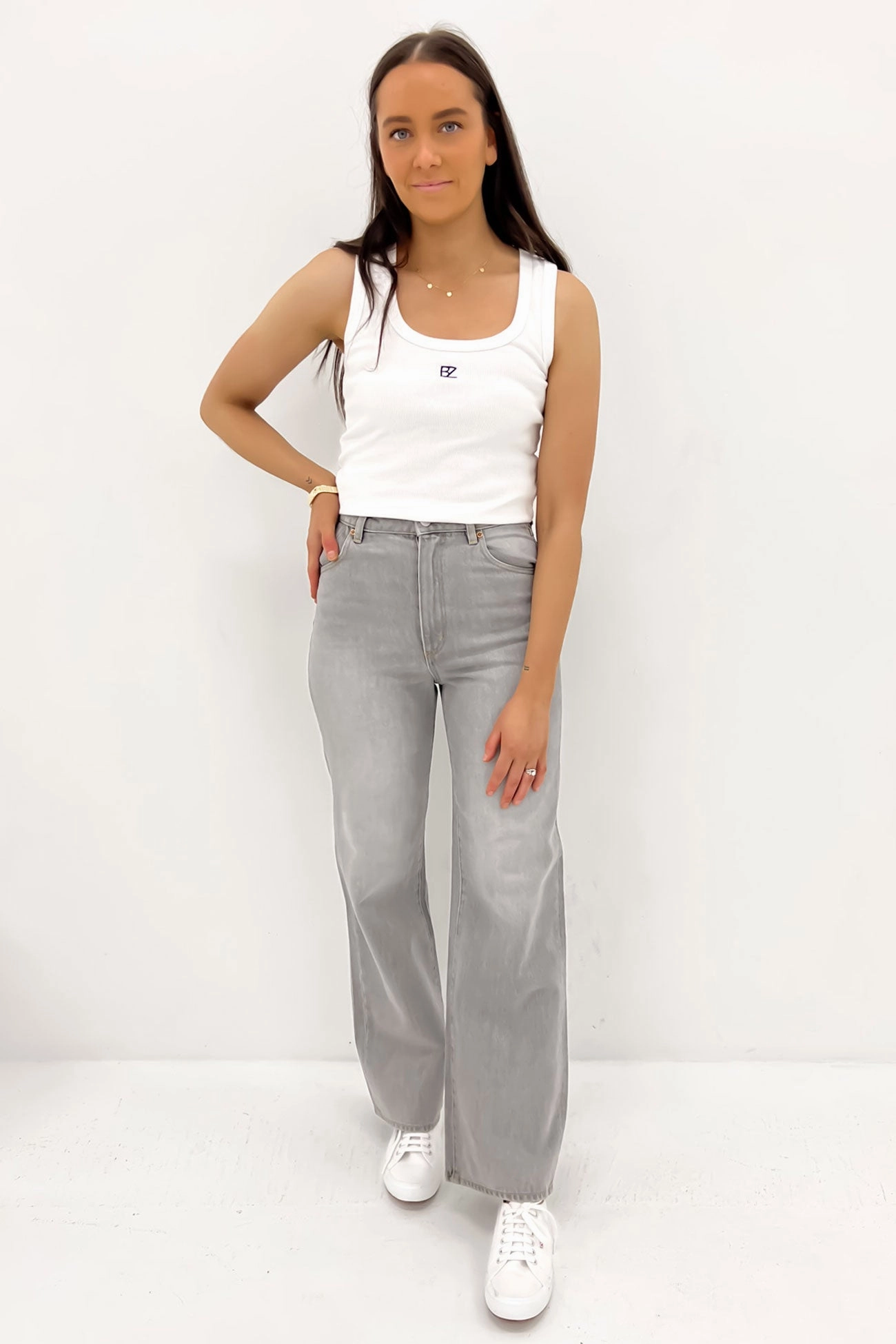 Heidi Jean Stone Grey Daily Outfit Garment Dyed Technique