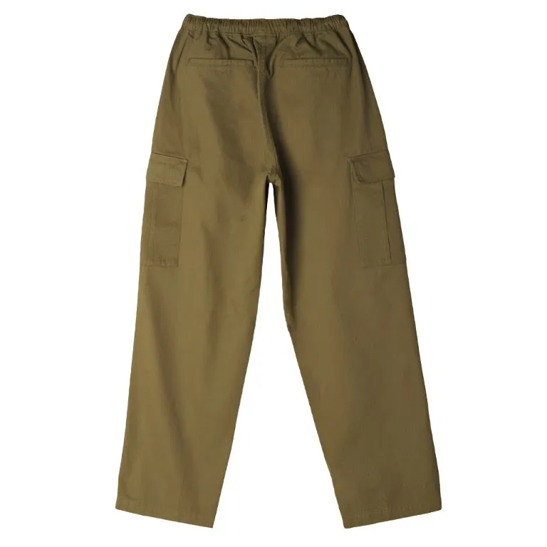 Stretchy slim fit Obey Easy Ripstop Cargo Pant Field Green