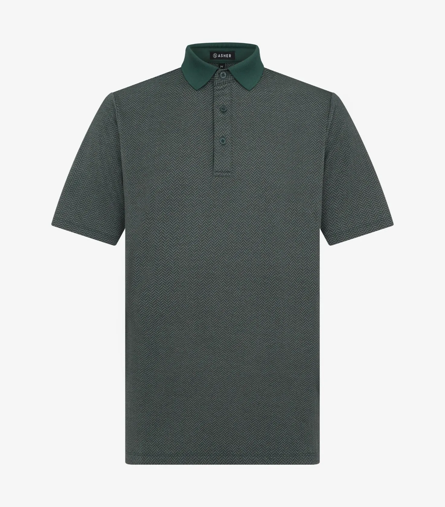 Heavy Silk Herringbone Polo