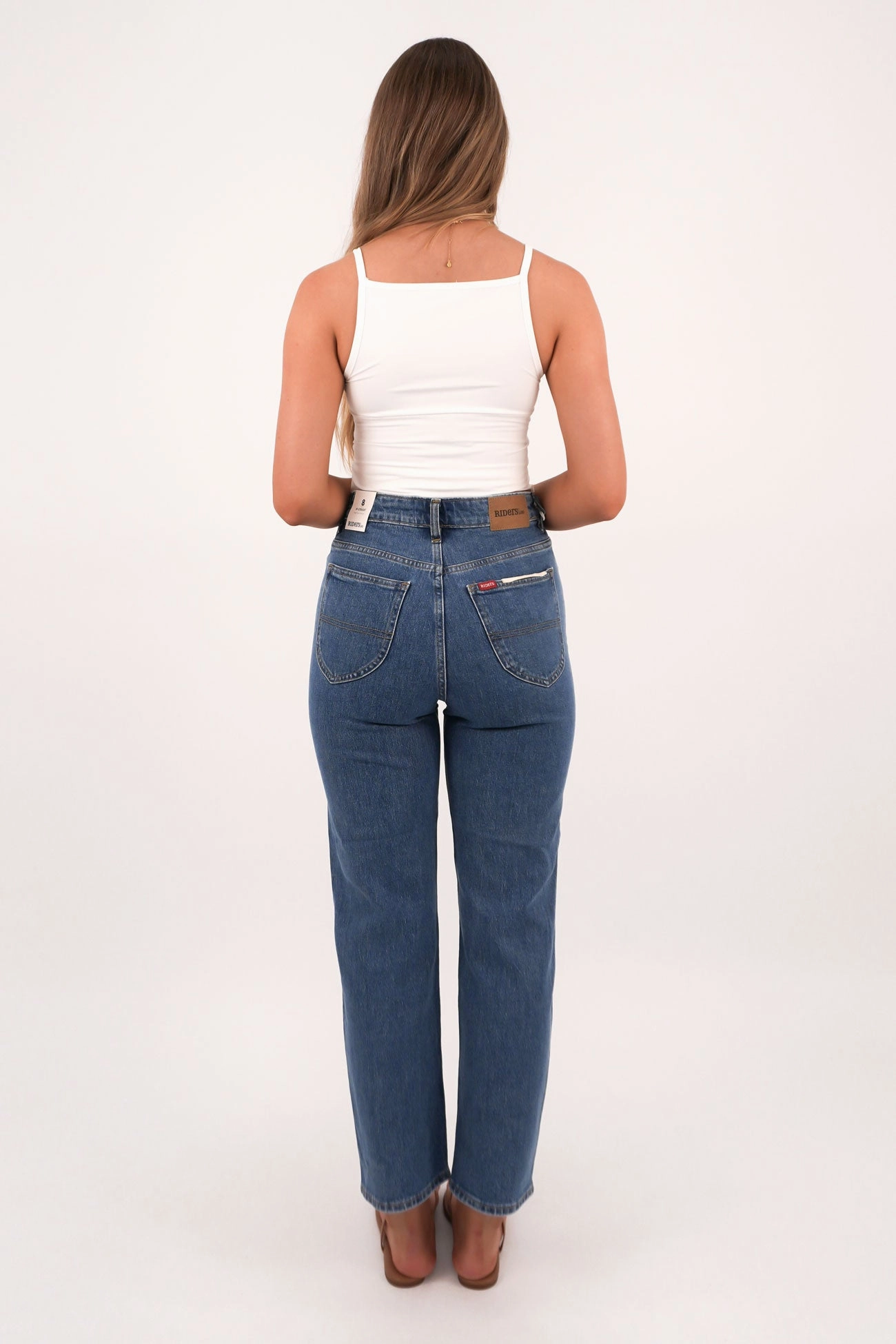 Subtle Look Hi Straight Crop Jean Forever Blue