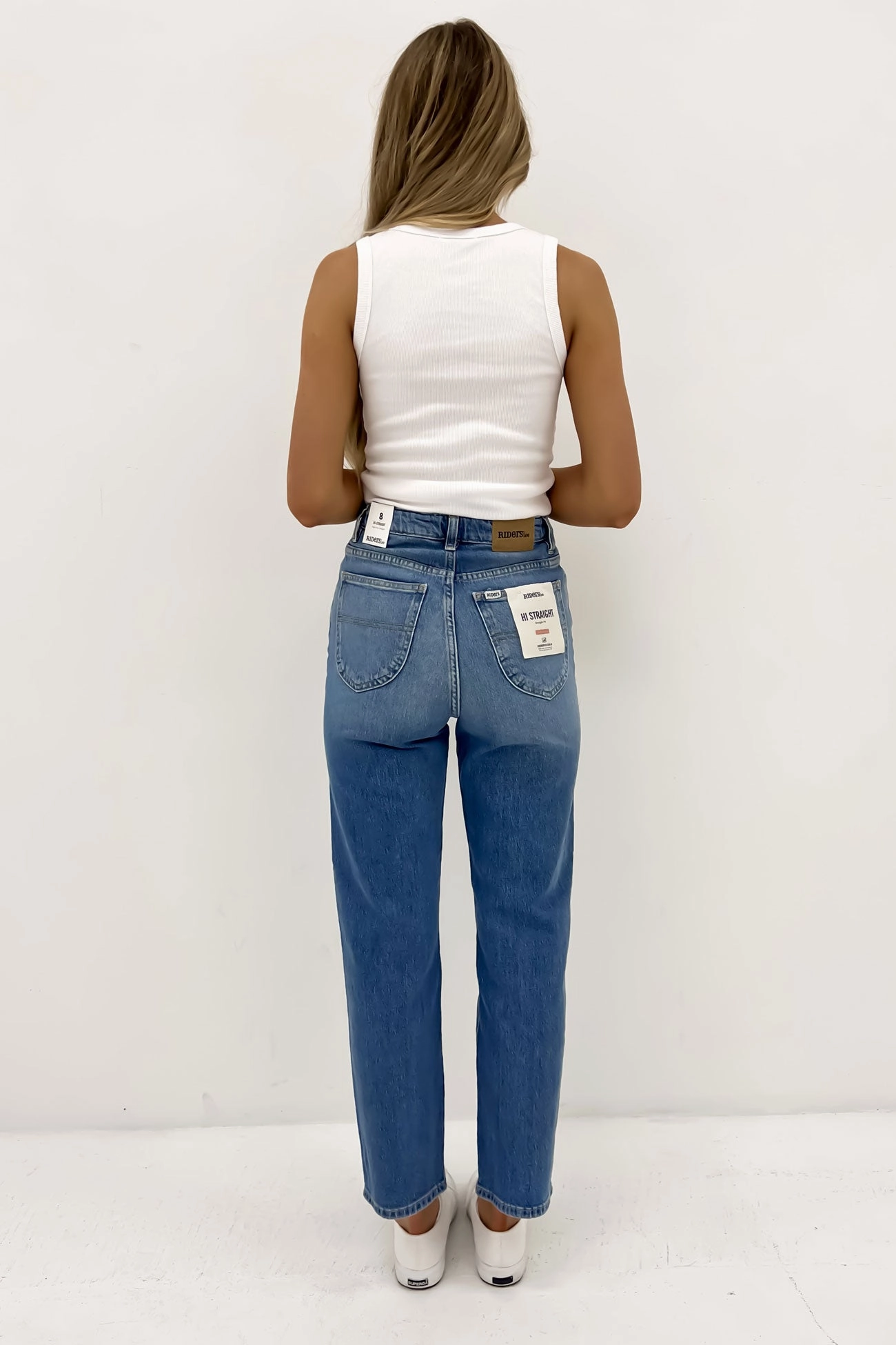 Hi Straight Jean Blue Invocation Style Daily Closet Staple
