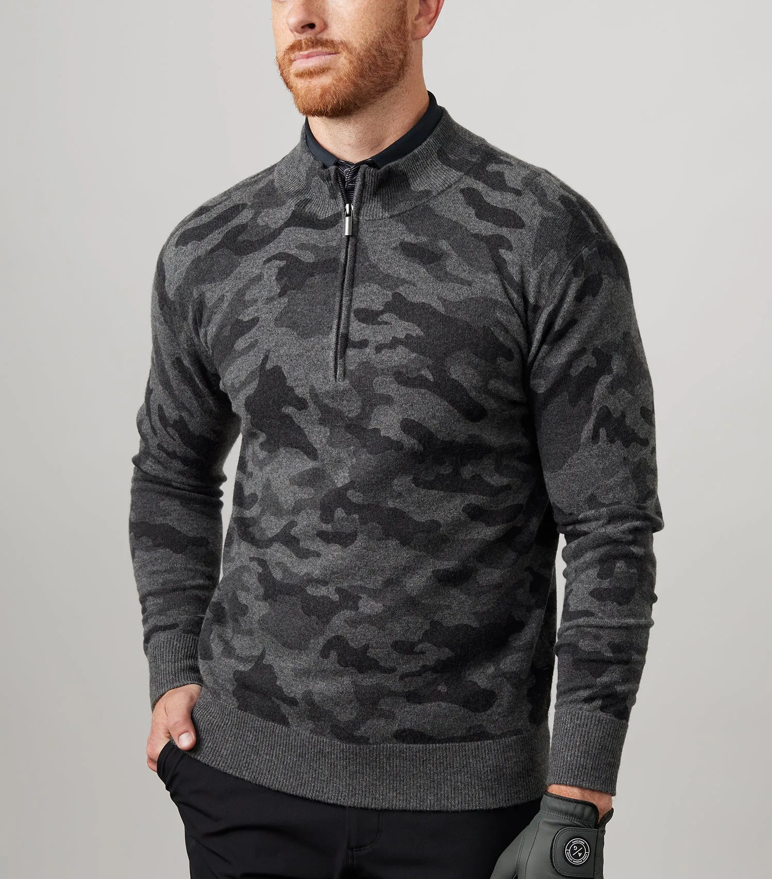 Chilly Comfort Modern Comfort ASHER Sero Cashmere Quarter Zip