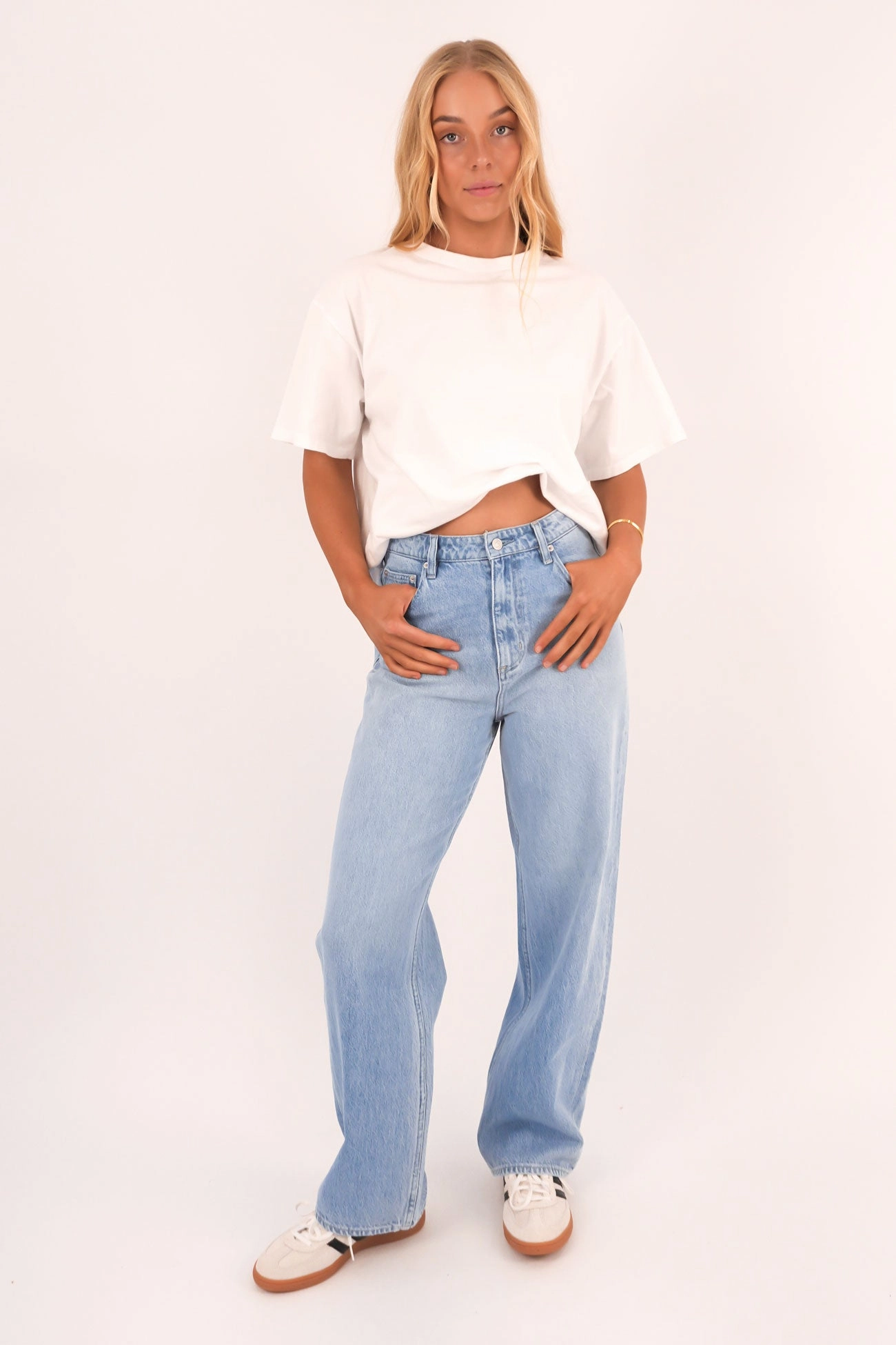 High Baggy Jean Horizon Blue Petite Odor Control Treatment