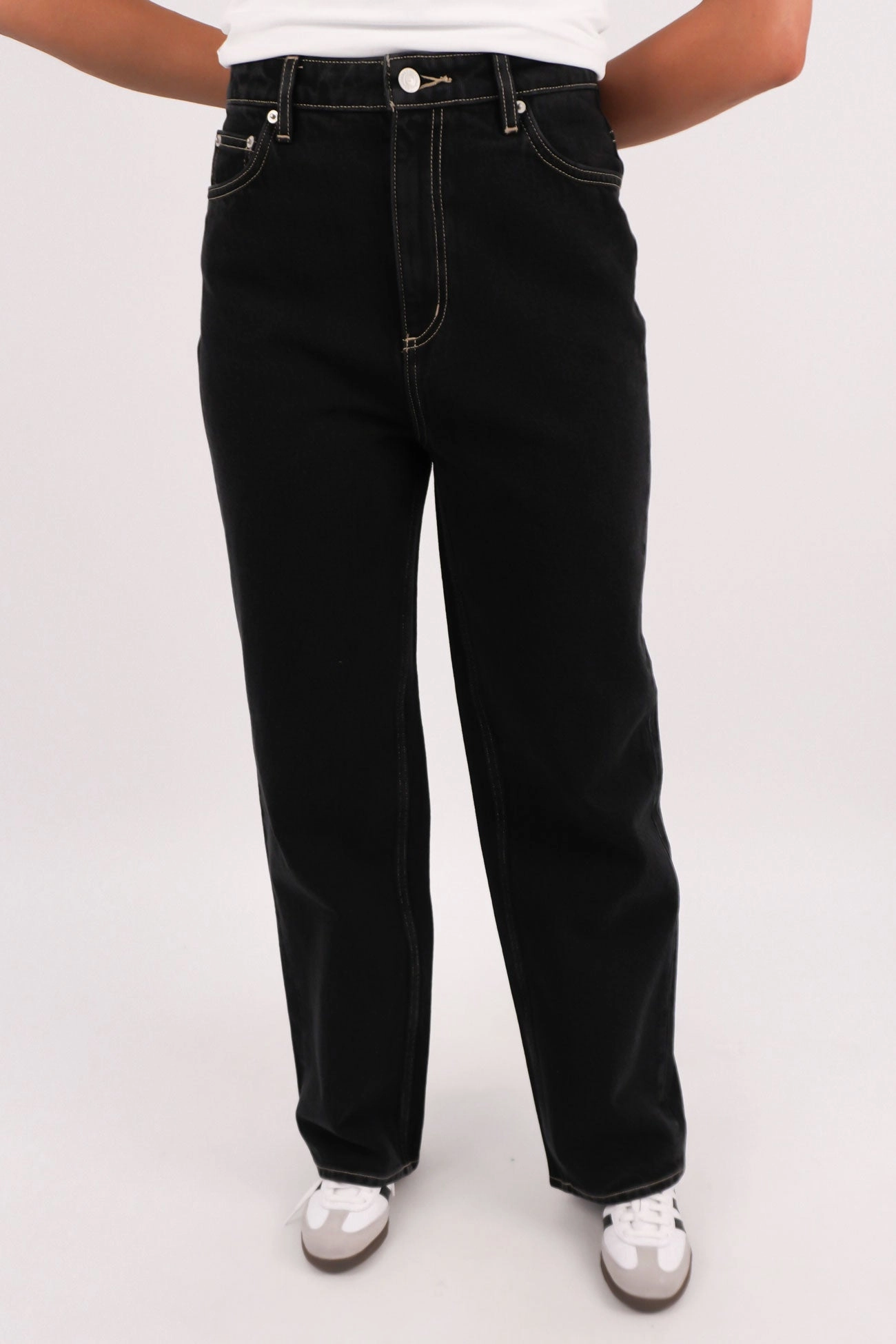 High Baggy Jean Throwback Black Daily Function
