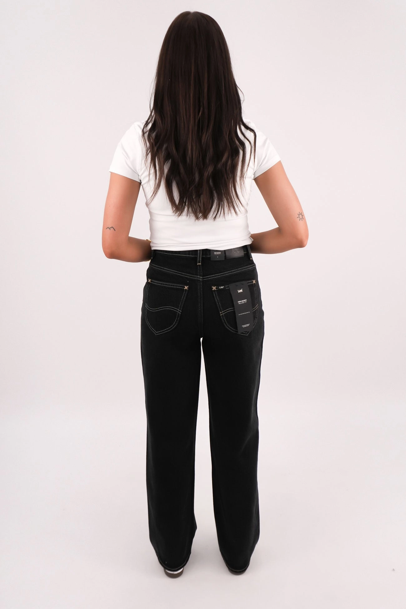 Basic Necessity High Baggy Jean Throwback Black