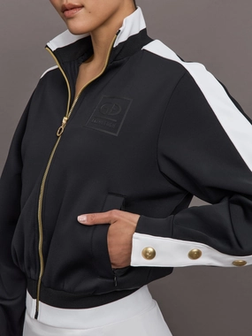 Lightweight Construction Soft Fabric Monaco Jacket - Black