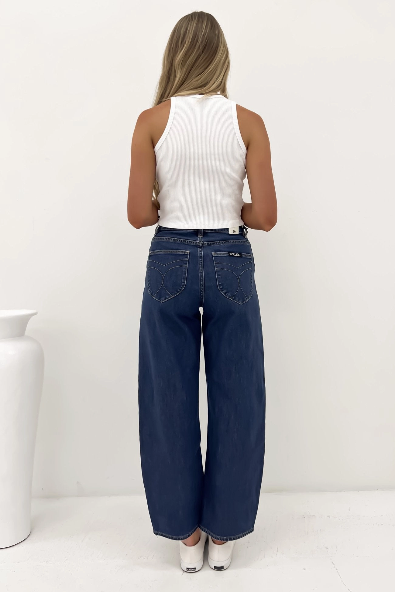 Gigi Barrel Jean Forever Blue Neutral Cut