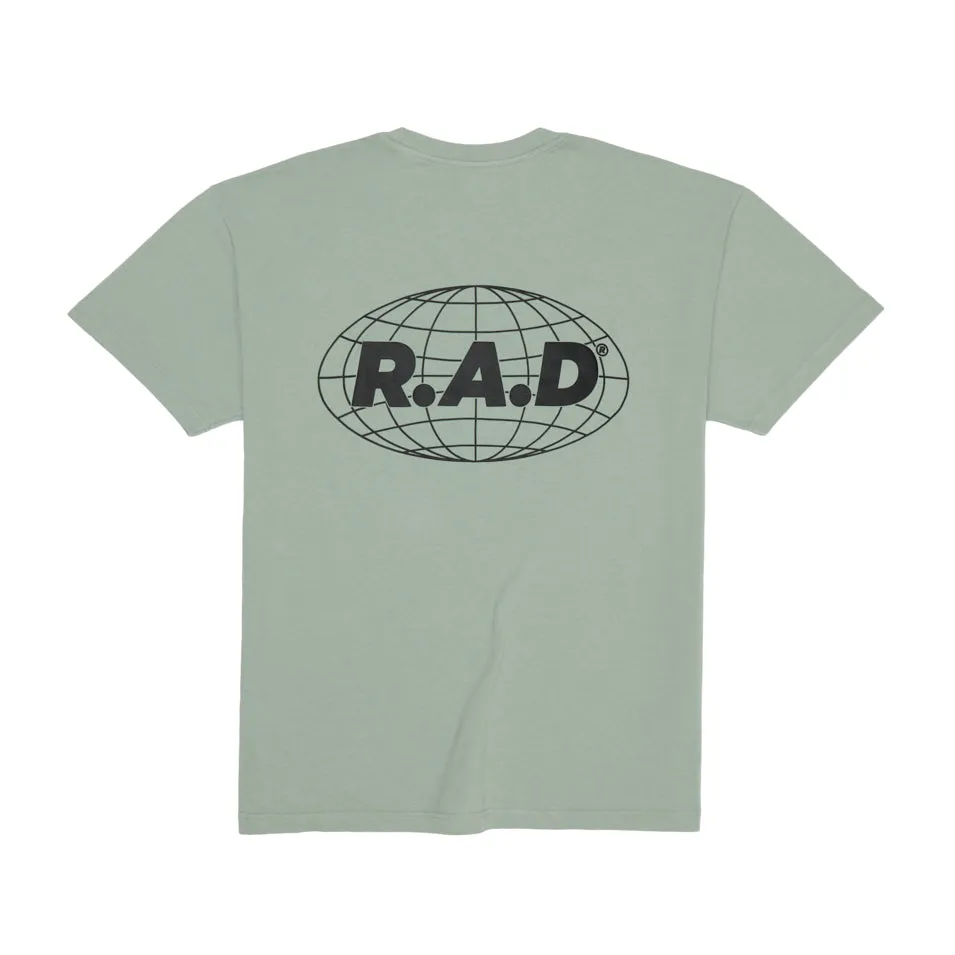 HEAVY? GLOBE TEE JADE Minimal Comfort Style Organic Cotton