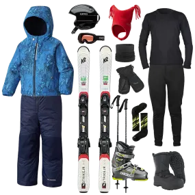 The Works Package - Toddler's Ski Picnic Fun AntiPillingFabric
