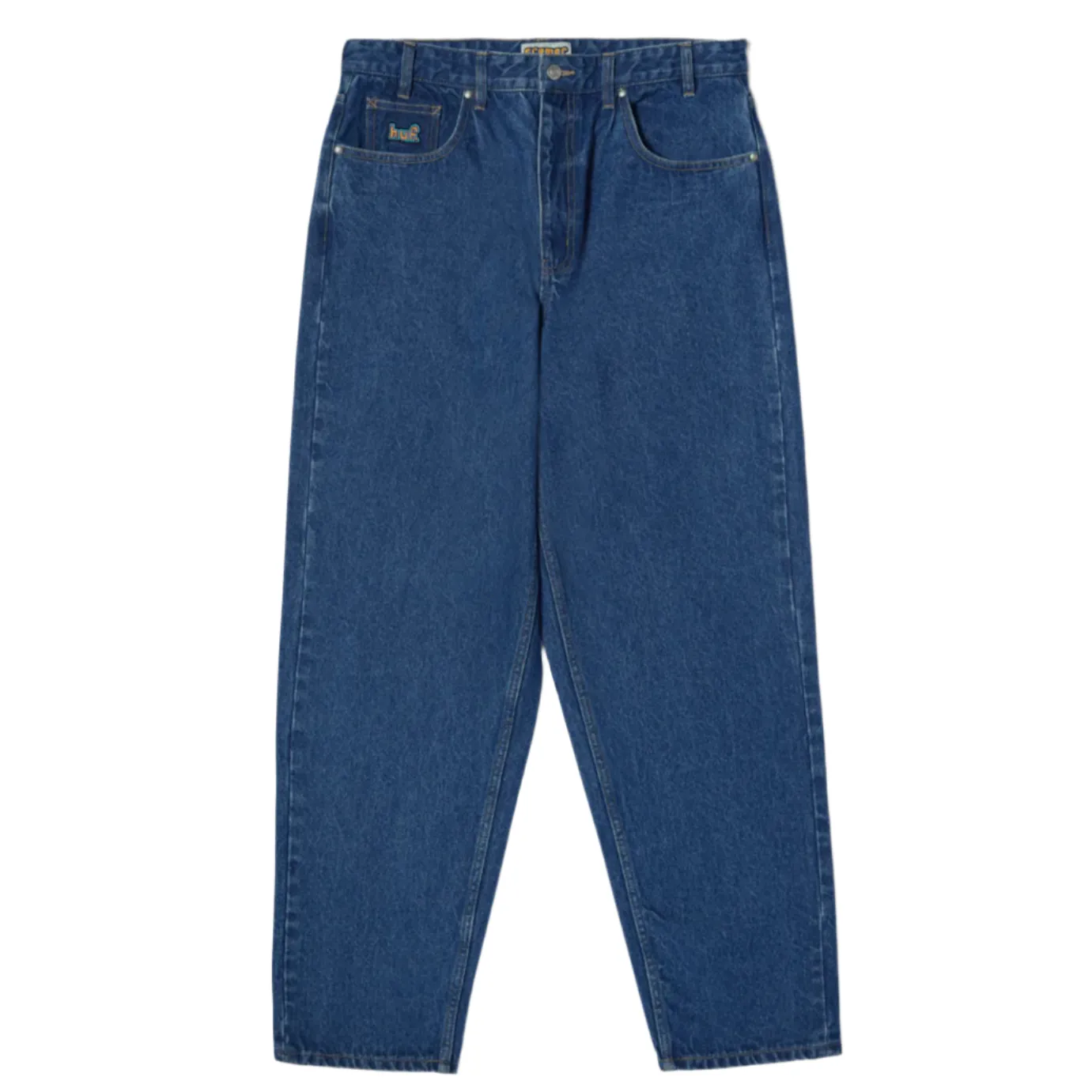 Huf Cromer Pant Stone Wash Indigo Opaque Fabric quick-drying