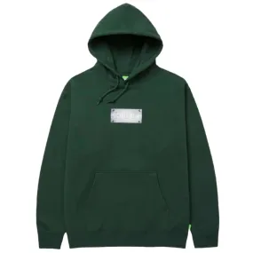 Huf Hardware Pull Over Hoodie Forest Green Elastic cuffs Formal Wear