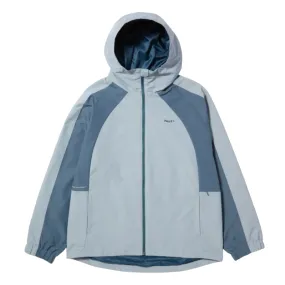 Huf Set Shell Jacket Blue Fog embroidery anti static