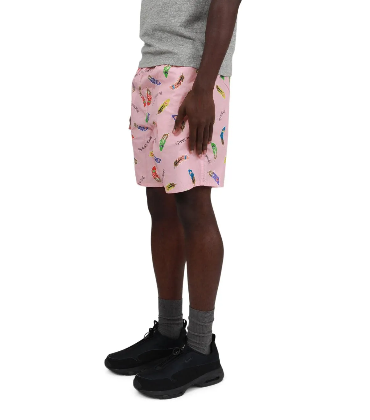 MatteFinishTexture Sky Mood Human Made Feather Shorts Pink