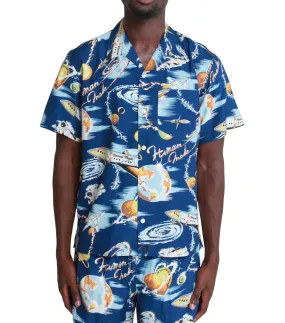 TearResistantMaterial Hero Tale Human Made Graphic Aloha Shirt Blue