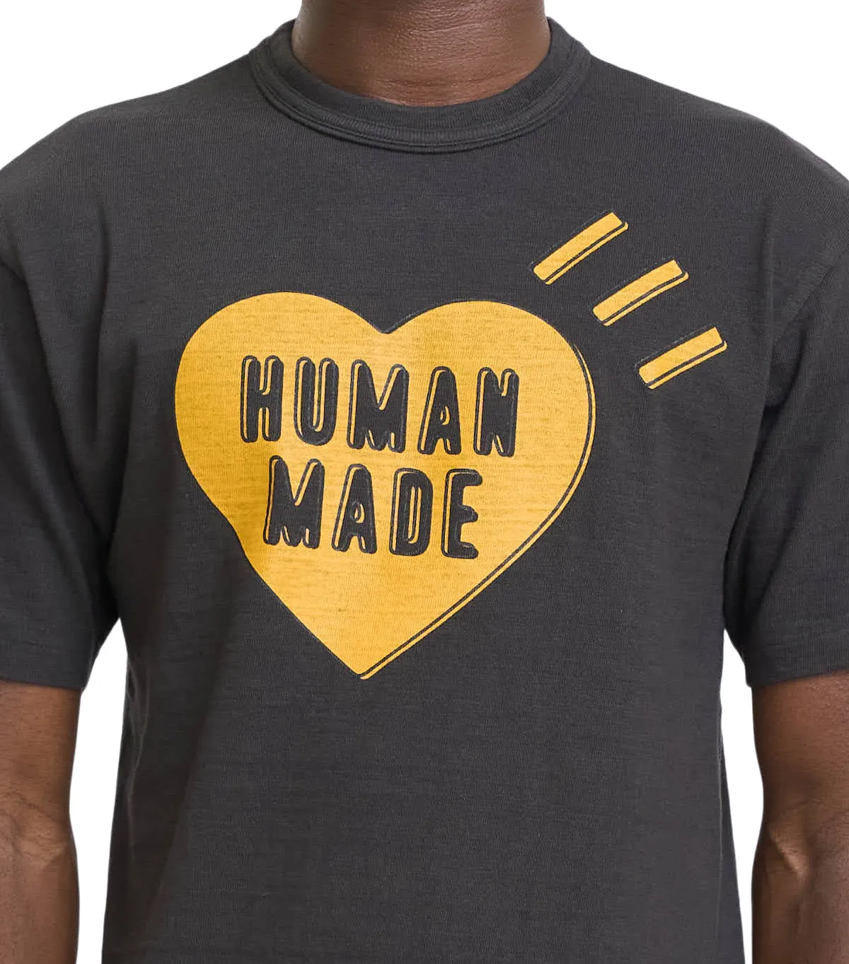 Human Made Graphic T-Shirt #1 Black AdjustableHemline Smooth Edge Binding
