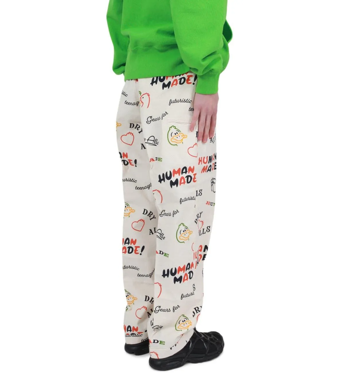 HighDensityWeave Rain Fit Human Made Printed Chino Pants White