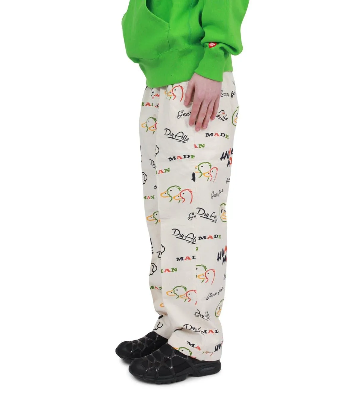 Human Made Printed Chino Pants White ThermalRegulating Fabric Hero Tale