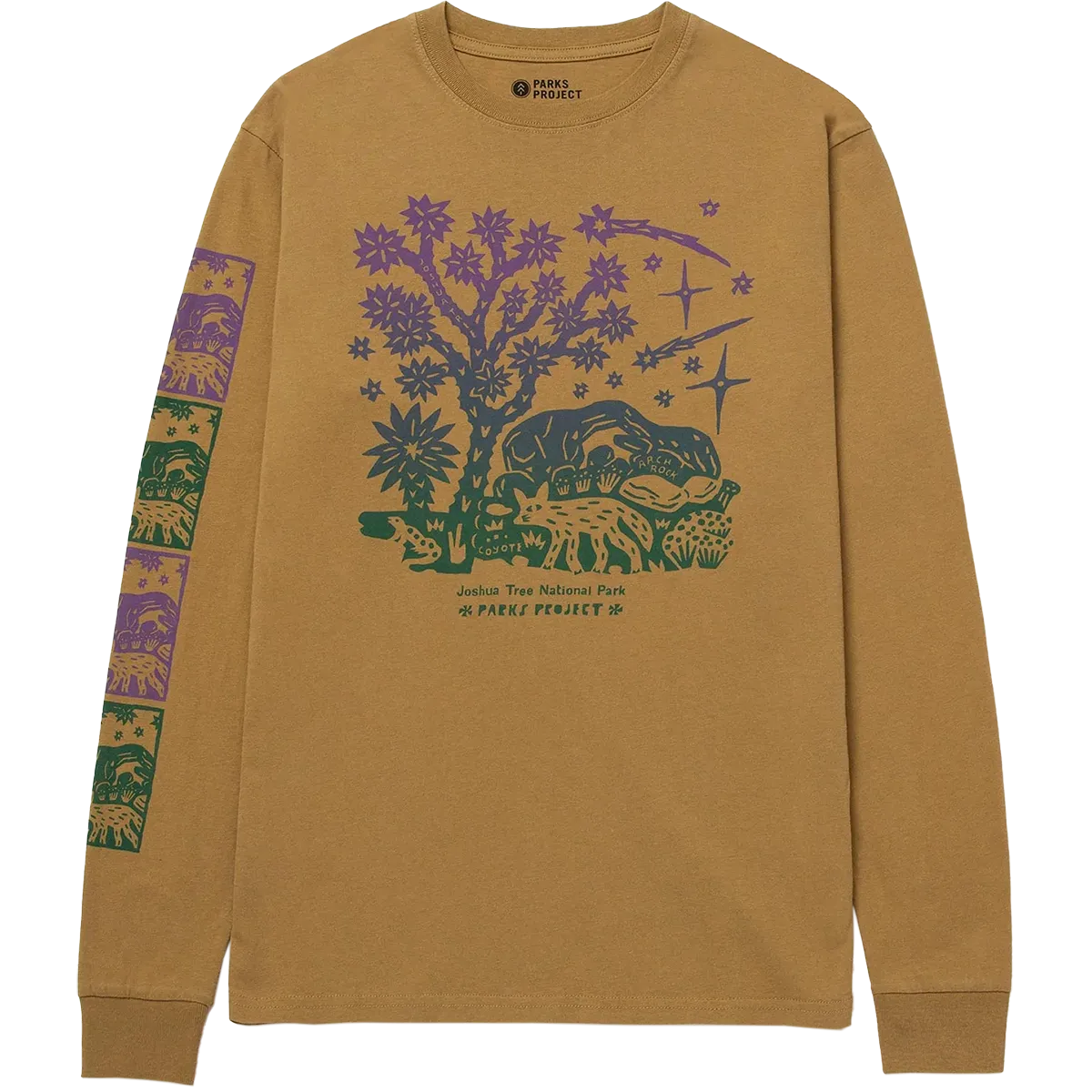 Glow Core Joshua Tree Woodcut Long Sleeve Tee