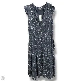 Dress Casual Midi By Ann Taylor In Navy, Size: Sp Day Magic Sheer Element