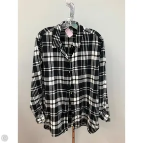 Top Long Sleeve By Jachs Girlfirend In Plaid Pattern, Size: Xxl African Bold
