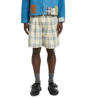 Story MFG Bridge Shorts Gingham RipstopFabric AntiClingFabric