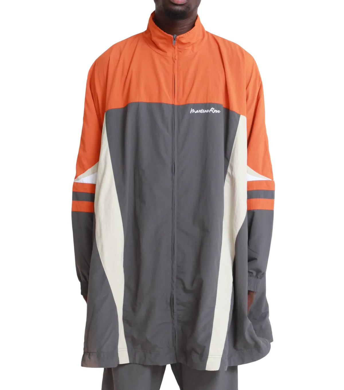 Martine Rose Compressed Track Jacket Grey Orange DurableCoverstitch