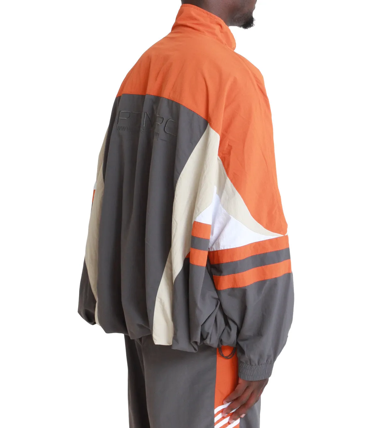 Martine Rose Compressed Track Jacket Grey Orange Ice Fit LowMaintenance Material