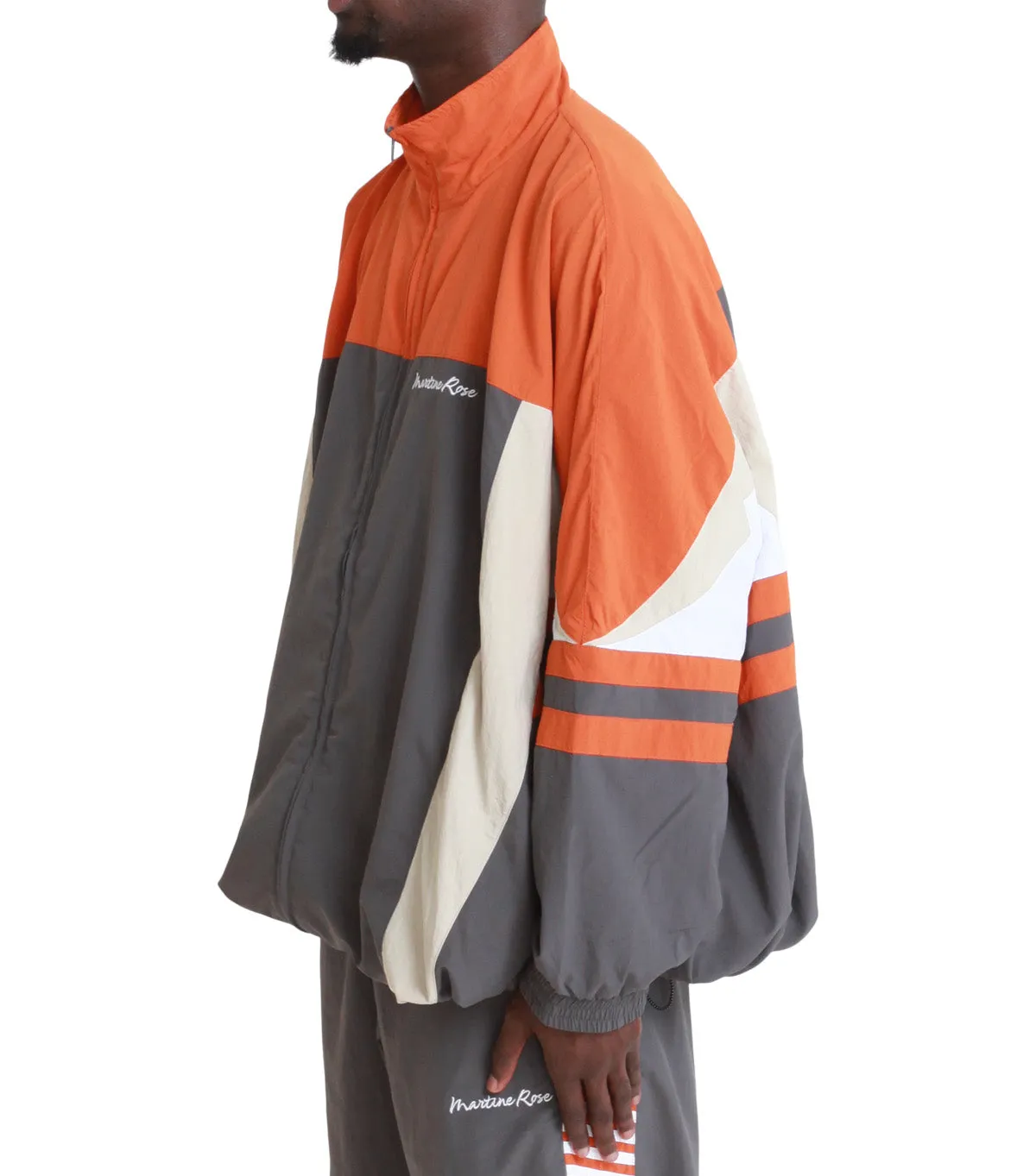 Open Glow Conscious Core Martine Rose Compressed Track Jacket Grey Orange