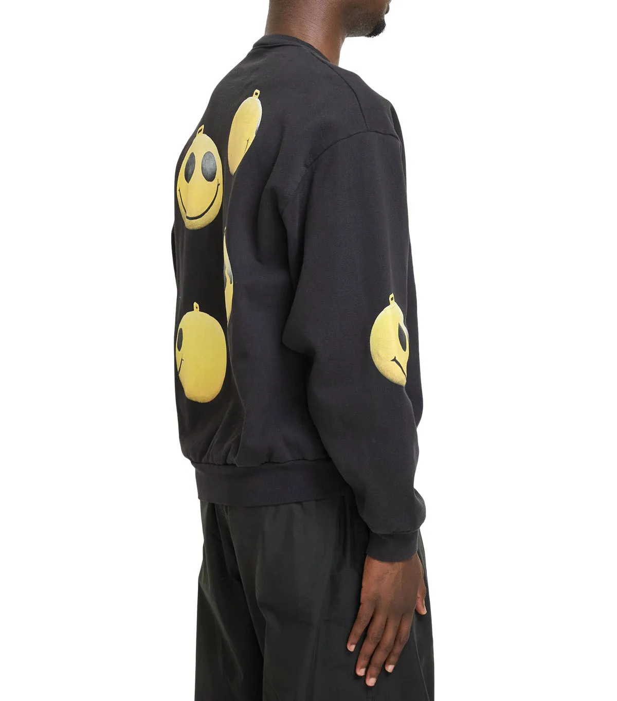 Carry Ease IRAK Face Crewneck Sweatshirt Off Black