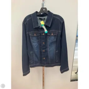 Jacket Denim By 1822 Denim In Blue Denim, Size: 2x UVProtectionFabric StretchFree