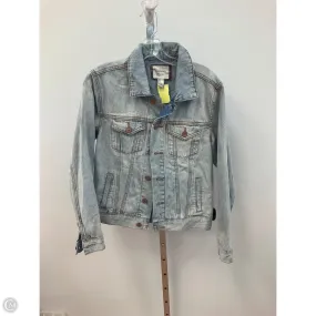 Velvet Soul MultiPocket System Jacket Denim By Forever 21 In Blue Denim, Size: M