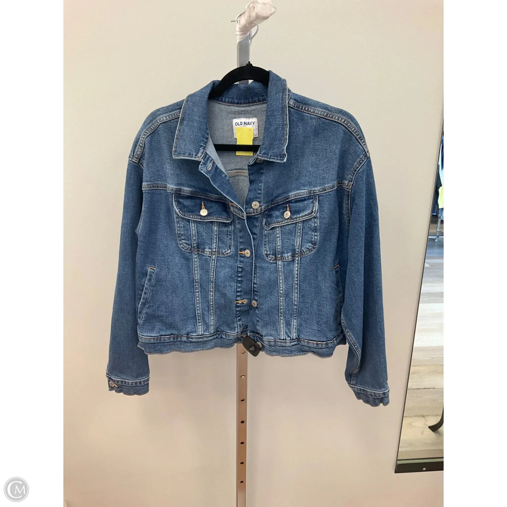 Romance Air Hero Mode Jacket Denim By Old Navy In Blue Denim, Size: Xl