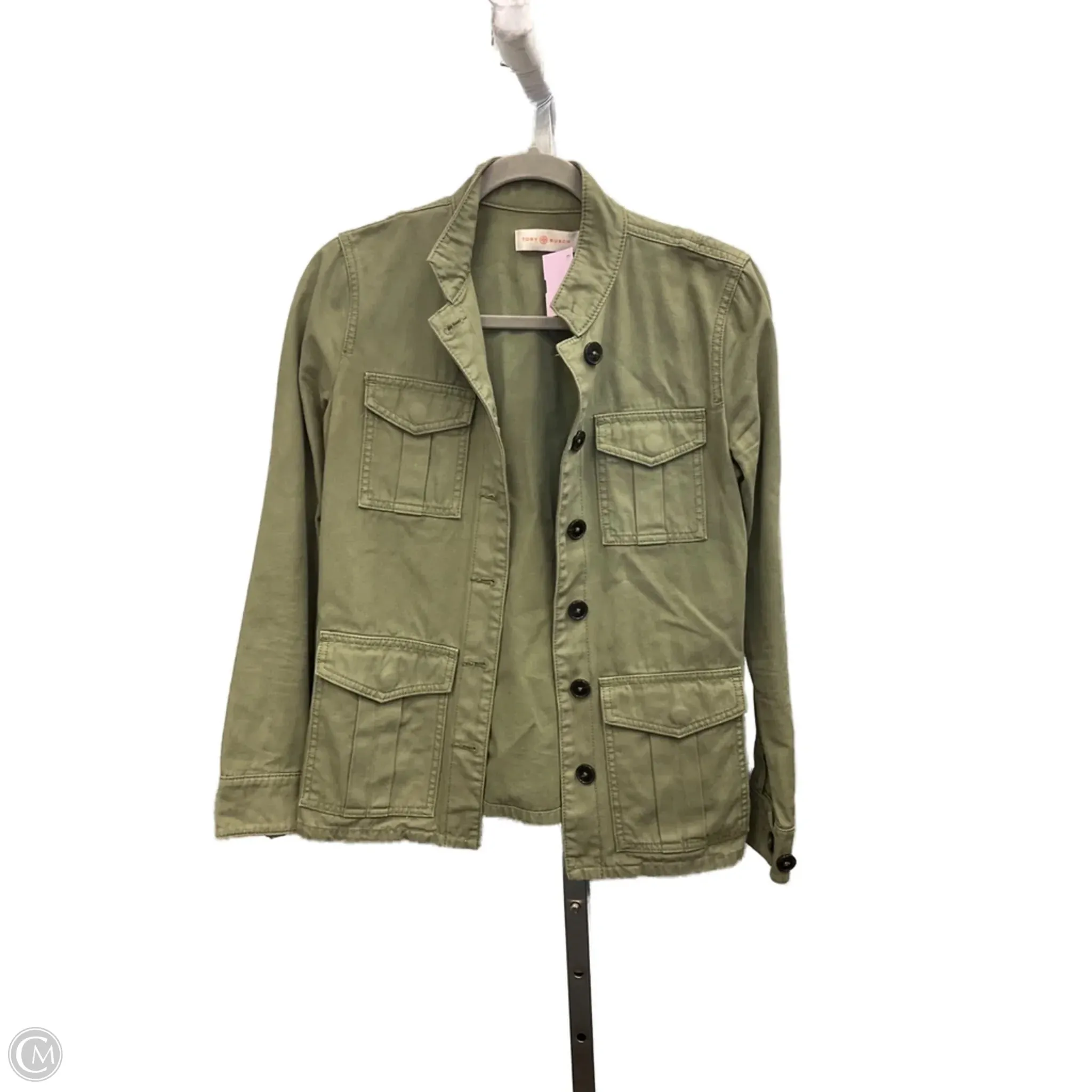 Jacket Designer By Tory Burch In Green, Size: Xs Creative Flow